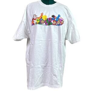 Kellogg's Vintage  Breakfast Club Cereal Characters T-Shirt Plus Size Adult 2XL